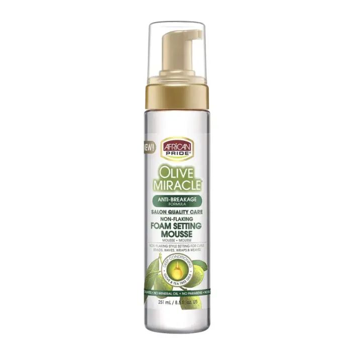 African Pride Olive Miracle Foam Setting Mousse 251ml